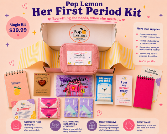 Pop Lemon First Period Kit | Prepared, Supported & Confident